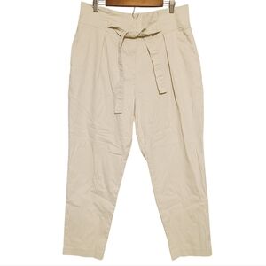 DKNY |  Women's High Waisted Khaki Belted Casual Skinny Pants (Size 14)